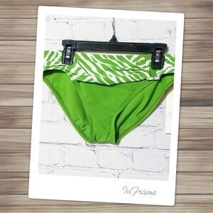 NWT 2BAMBOO Women’s Green Bikini Swim Bottom sz XS
